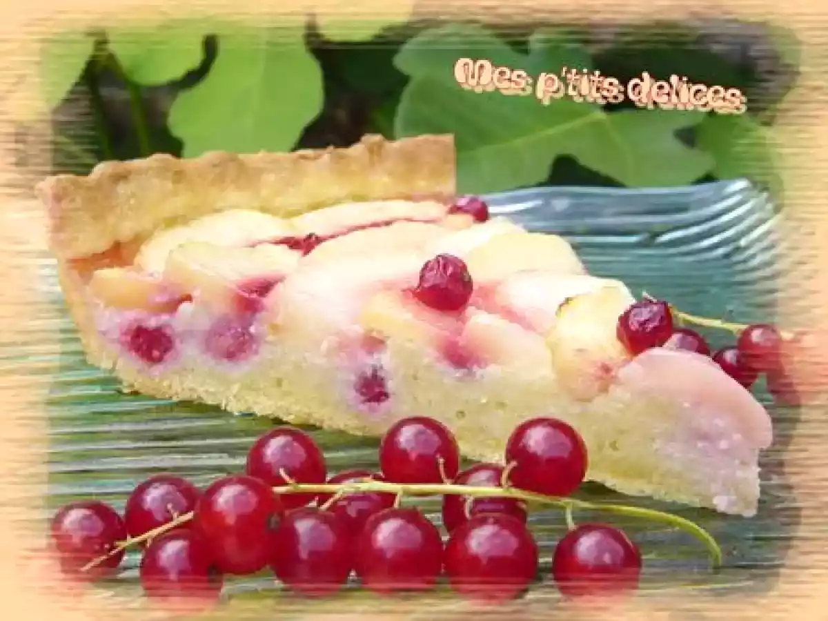 Tarte amandine pêche-groseille - photo 4