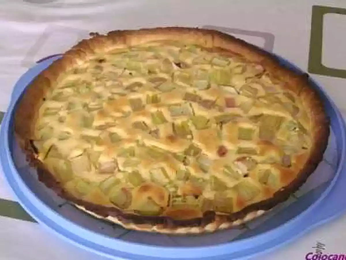 Tarte amandine rhubarbe