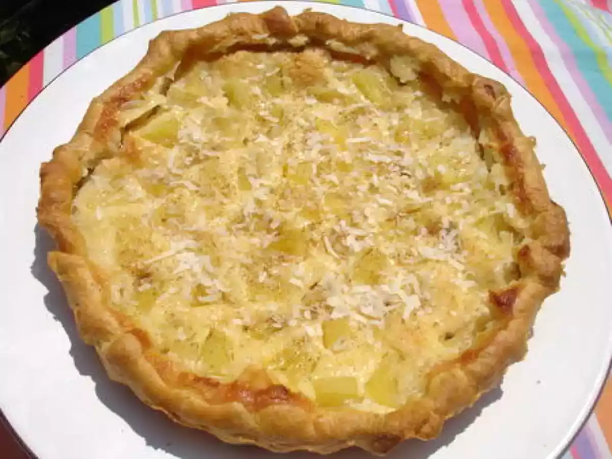 Tarte ananas - crème de coco ... voyage, voyage ...