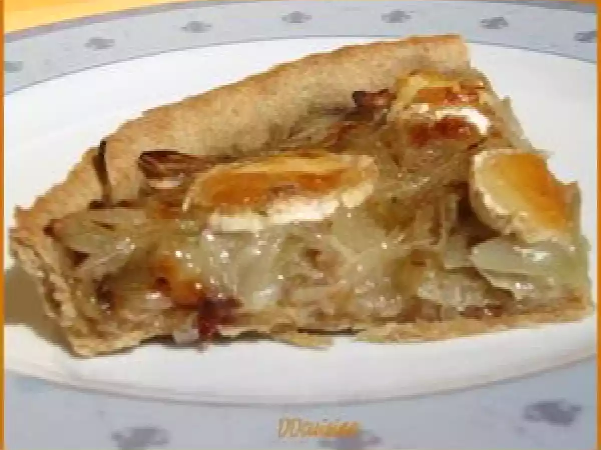 Tarte au chèvre et aux échalotes de Sophie - photo 3