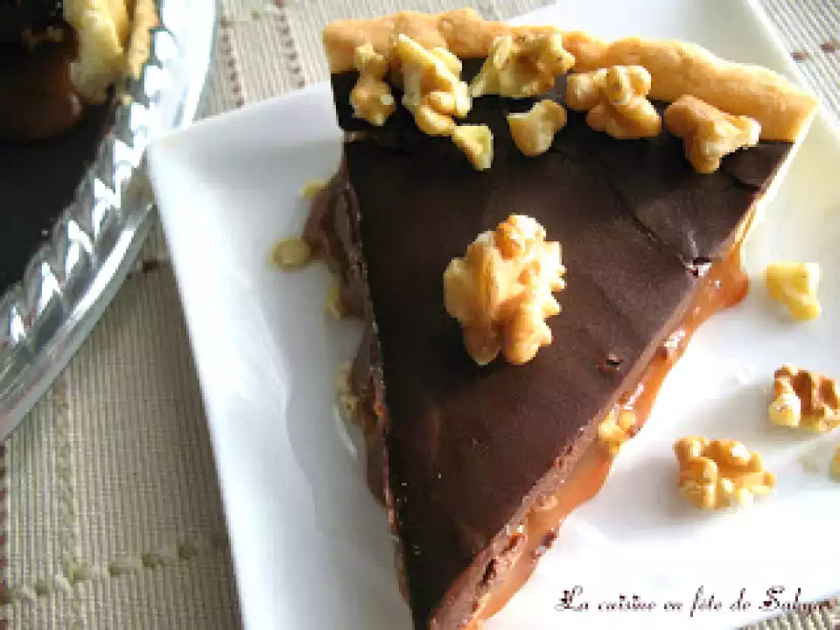 Tarte au chocolat, au caramel et aux noix de Grenoble, HIT # 1 - photo 2