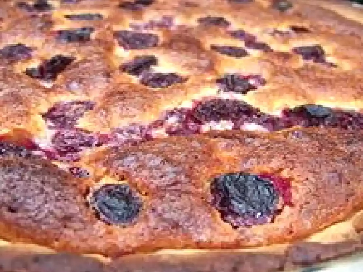 Tarte au chocolat blanc et aux cerises