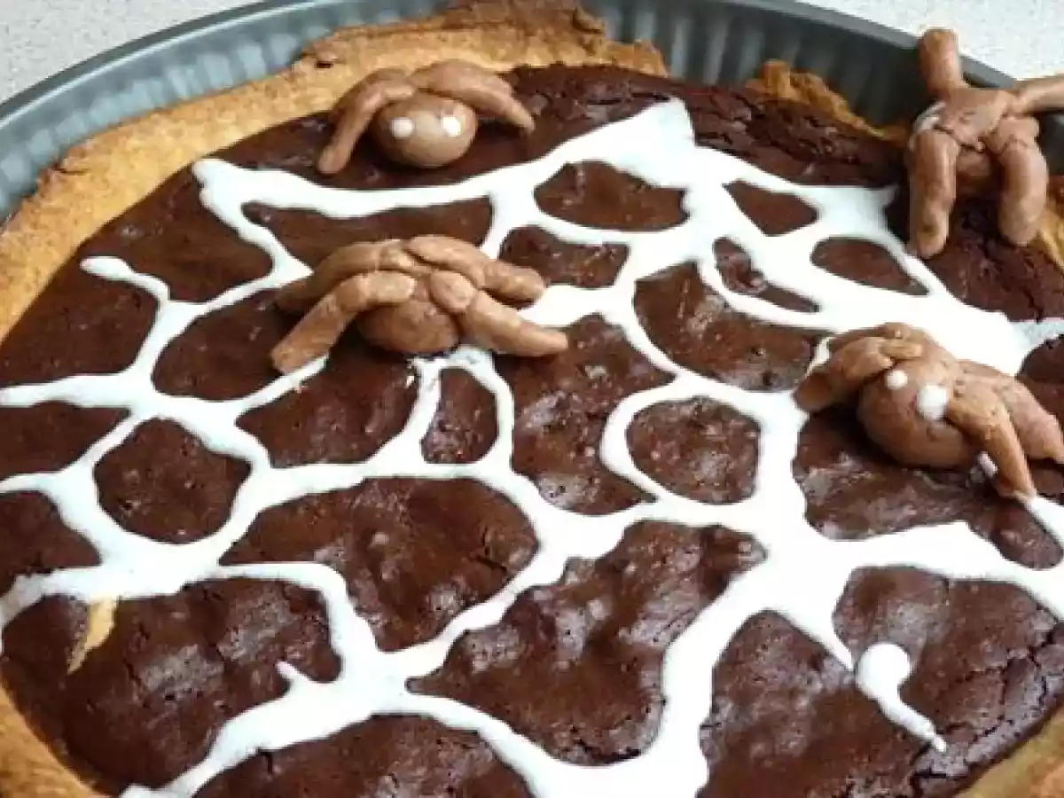 Tarte au chocolat d'halloween