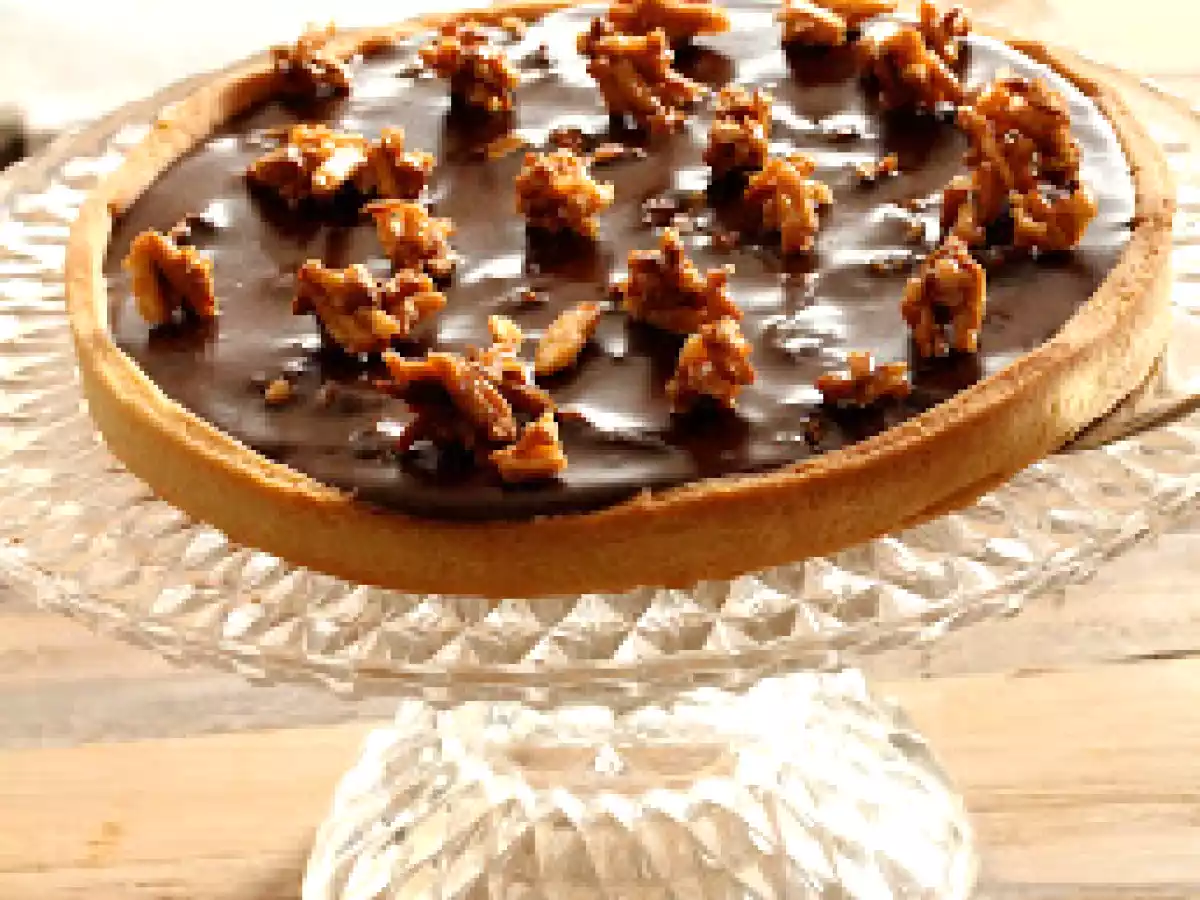 Tarte au chocolat et amandes caramélisées - photo 3