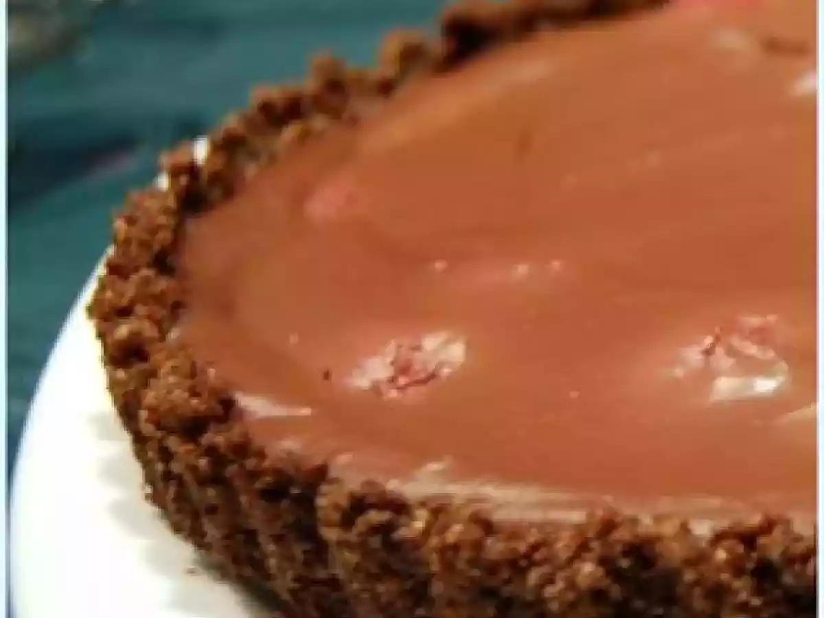 Tarte au chocolat et aux framboises, sans gluten et sans lactose