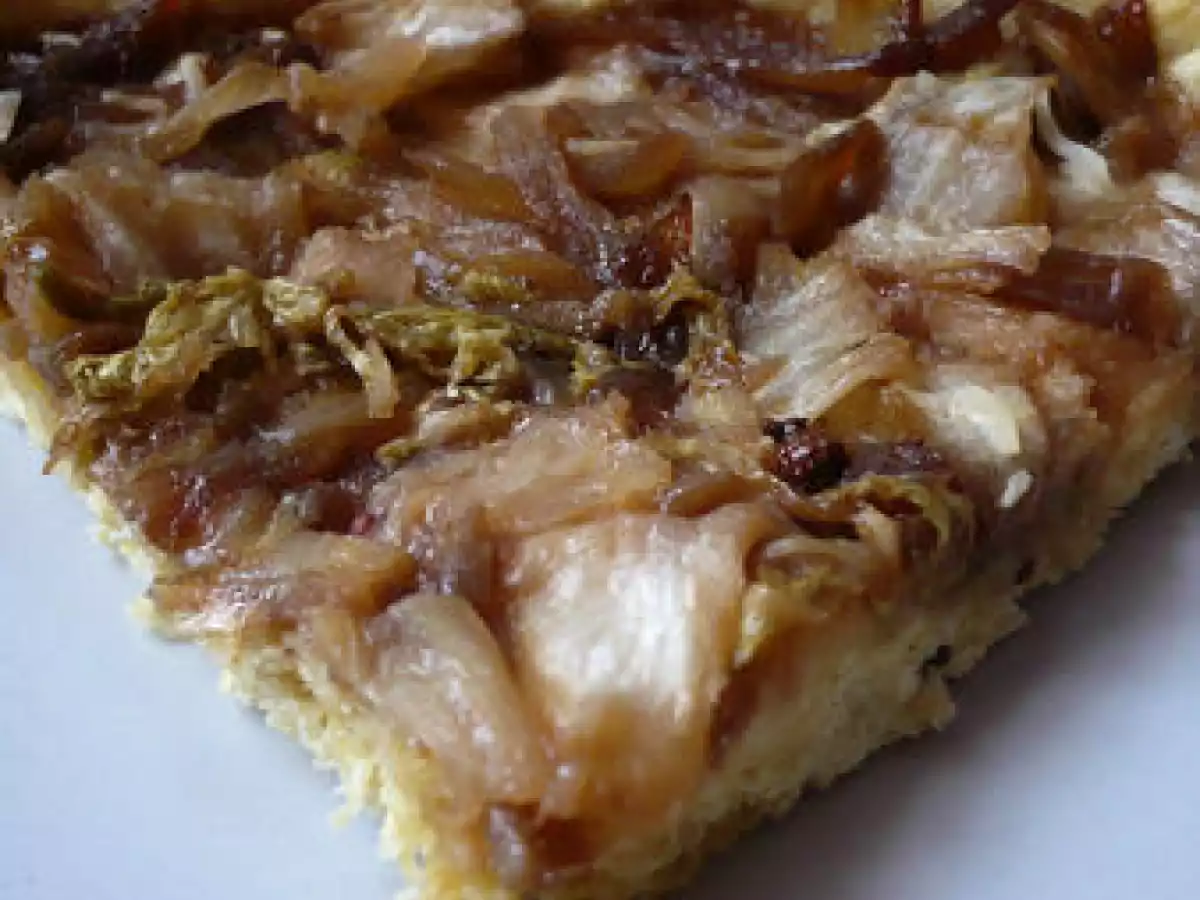 Tarte au chou chinois, oignon confit et baies de sichuan - photo 3