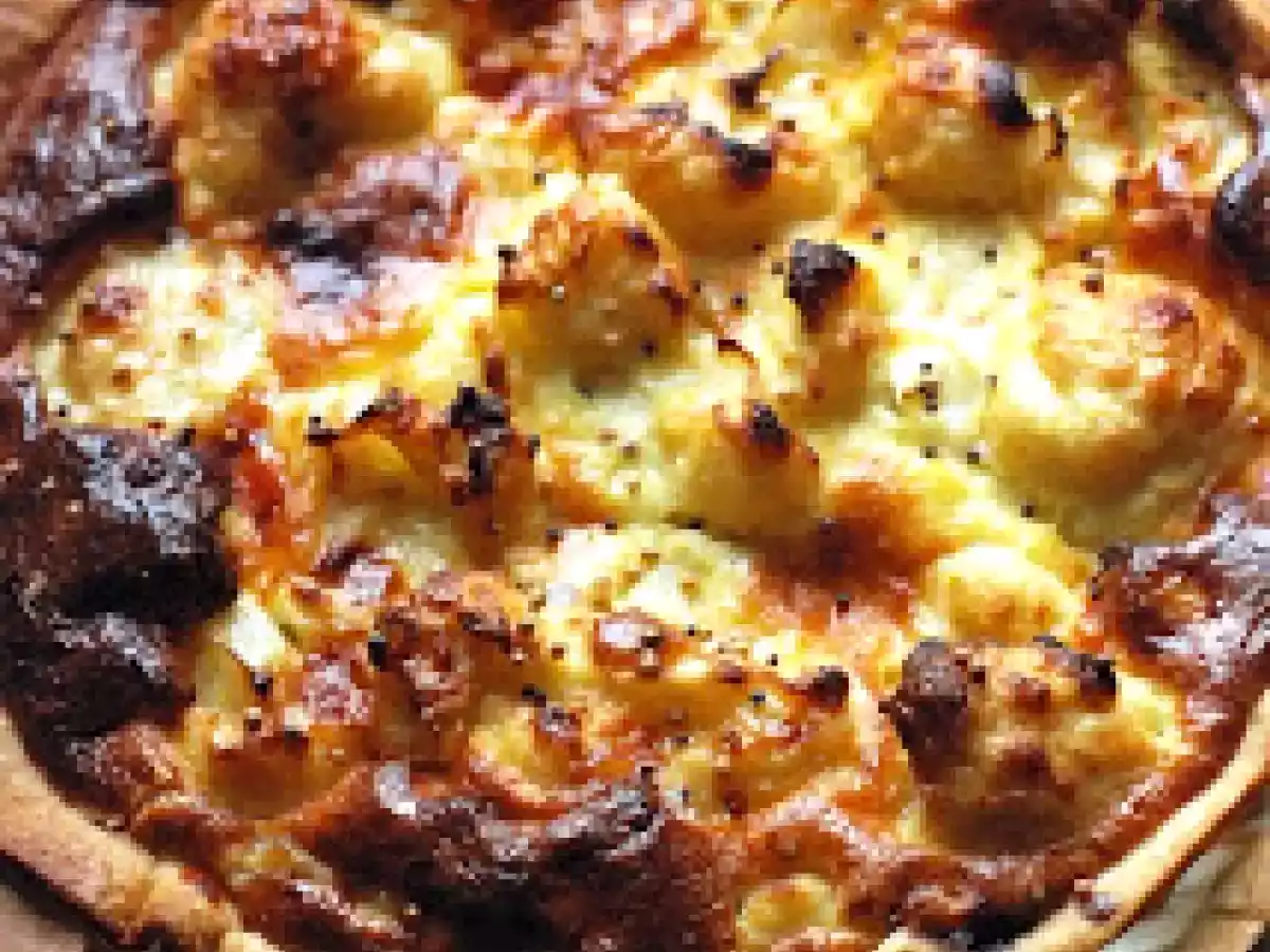 Tarte au chou fleur et au roquefort.