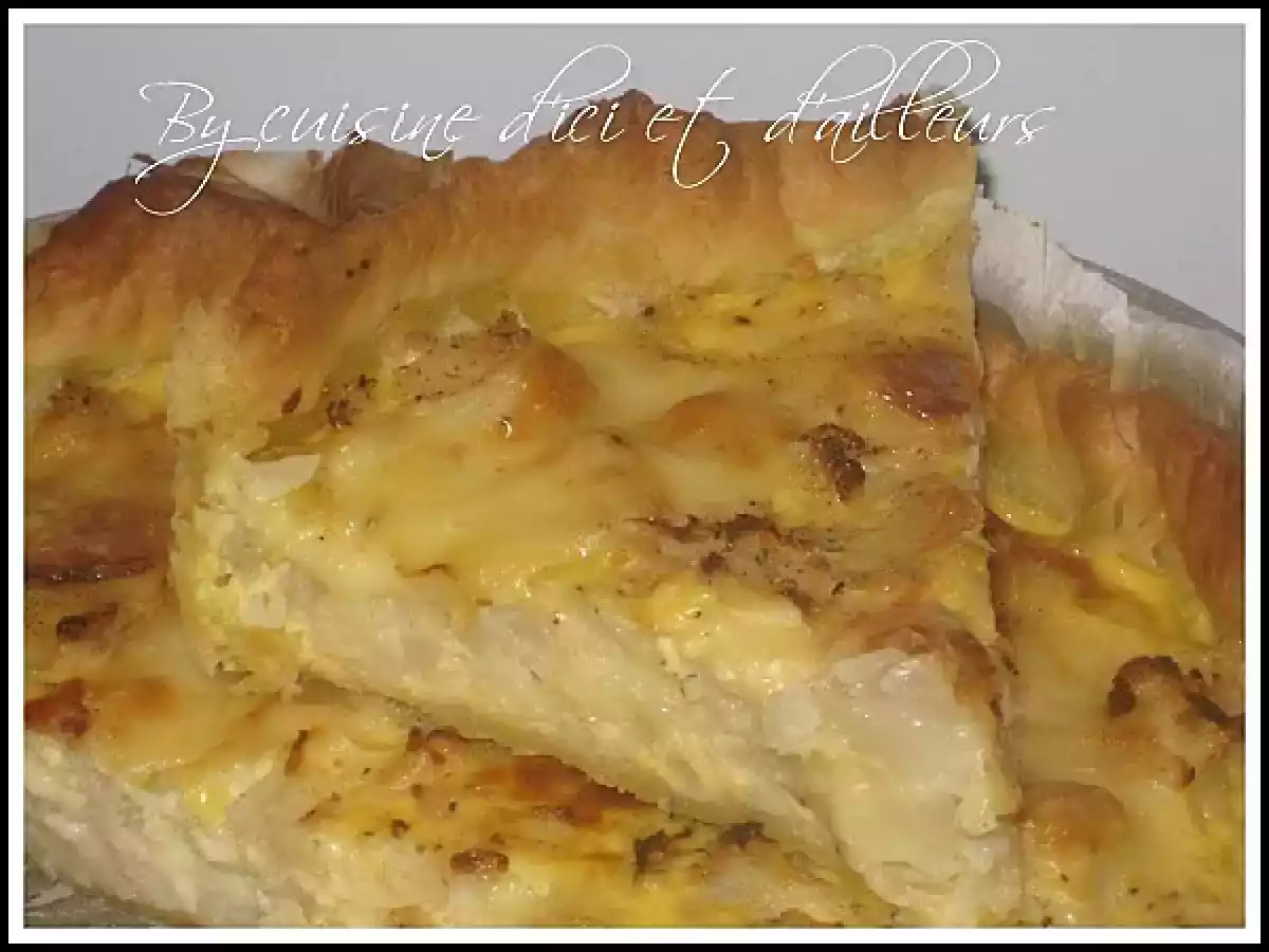 Tarte au chou fleur et fromage à raclette - photo 3