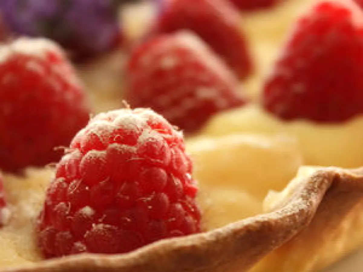 Tarte au citron, au mascarpone, framboise et lavande - photo 2