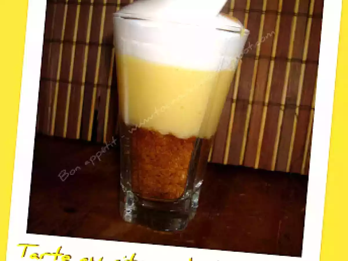 Tarte au citron déstructurée.