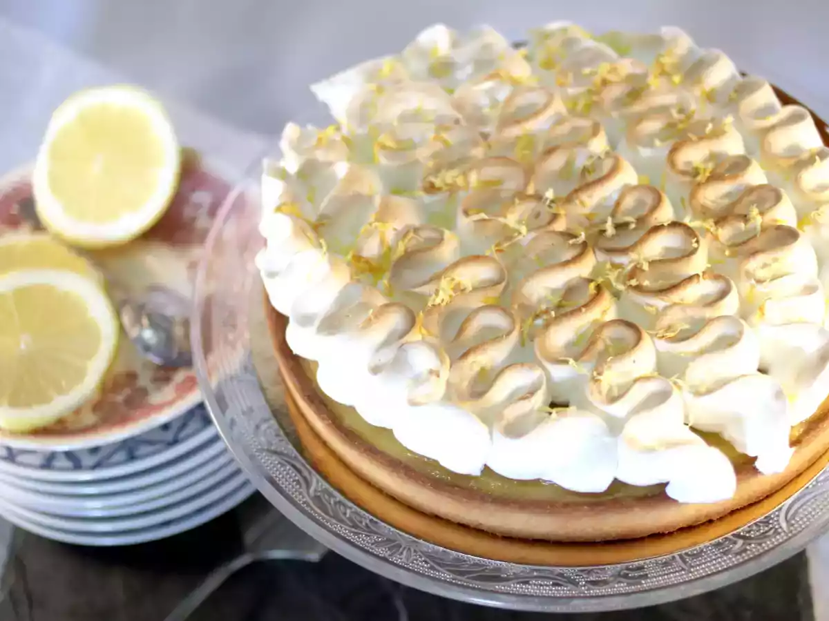 Tarte au citron et meringue italienne