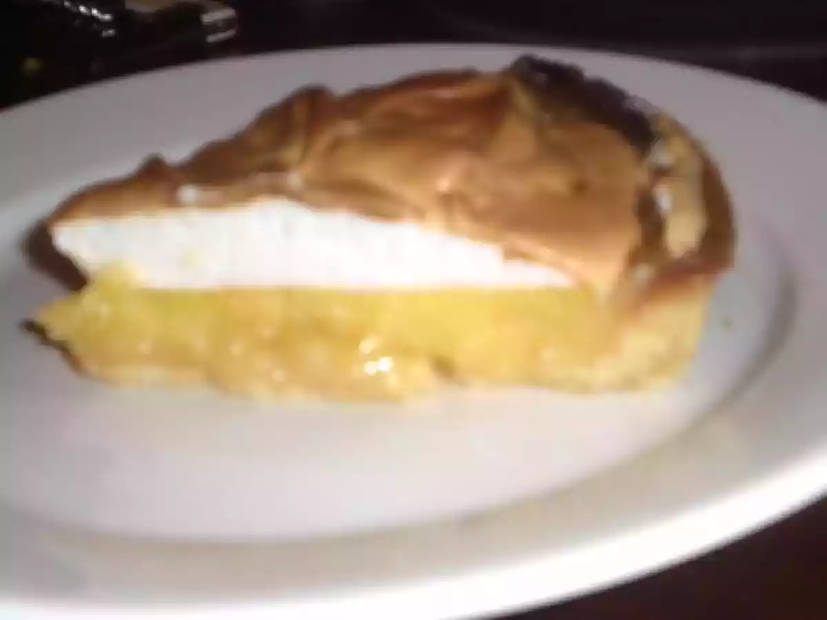 TARTE AU CITRON MERINGUEE à l'agar agar et amandes