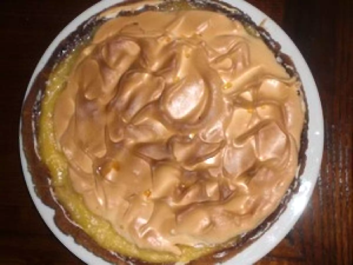 TARTE AU CITRON MERINGUEE à l'agar agar et amandes - photo 2