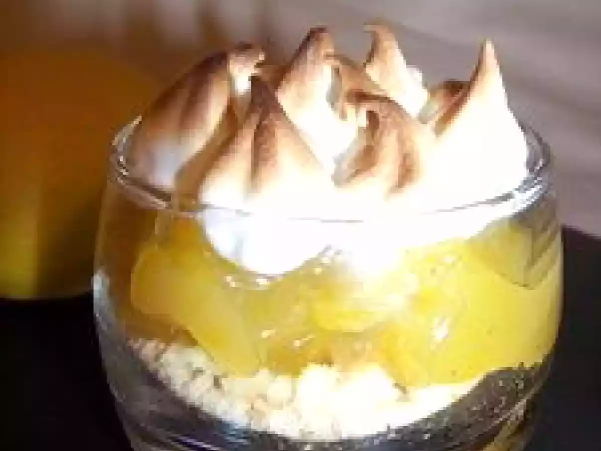 Tarte au citron meringuée en verrine