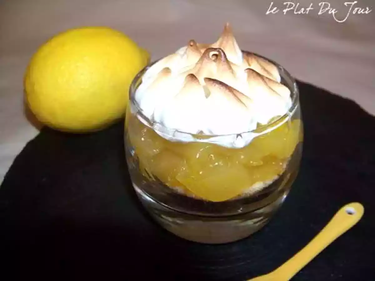 Tarte au citron meringuée en verrine - photo 2