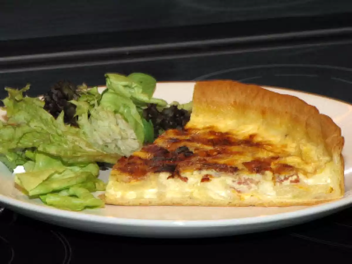 Tarte au Comté et au Reblochon