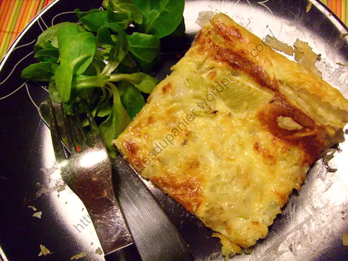 Tarte au fenouil et au bleu / Fennel and blue cheese pie