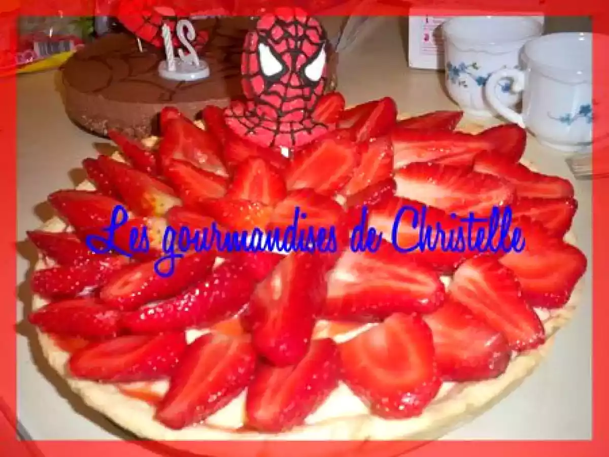 Tarte au fraises à la crème mousseline