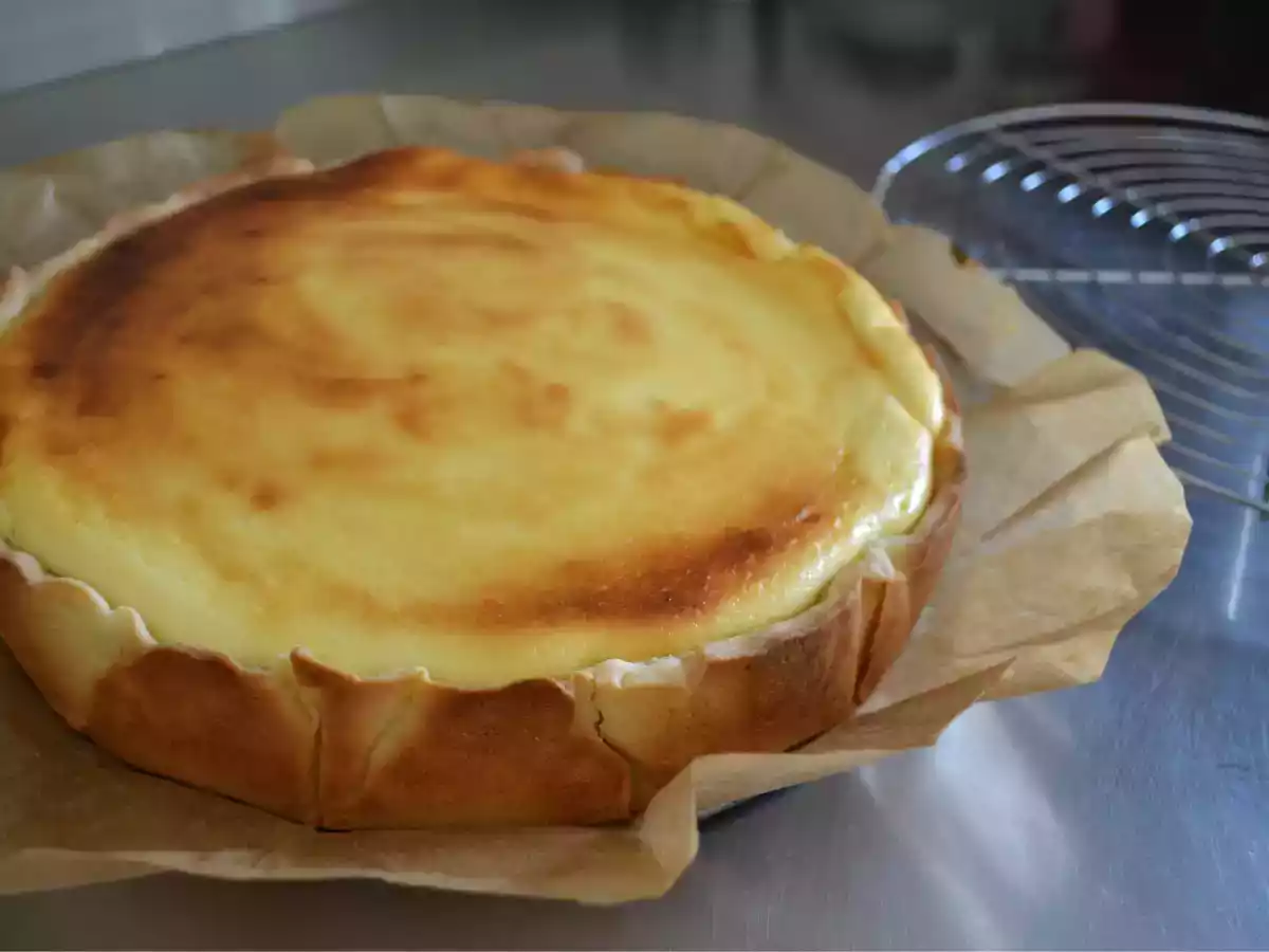 Tarte au fromage blanc alsacienne à la vanille