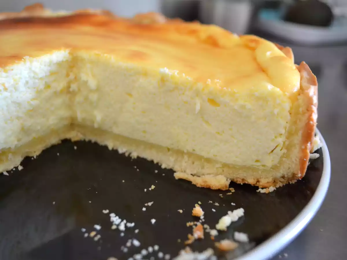 Tarte au fromage blanc alsacienne à la vanille - photo 2