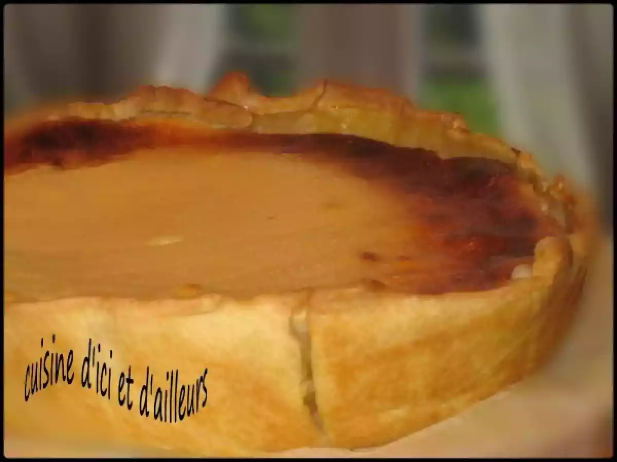 Tarte au fromage blanc aux poires & nutella