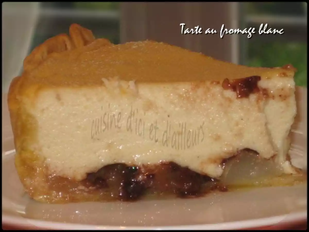 Tarte au fromage blanc aux poires & nutella - photo 2