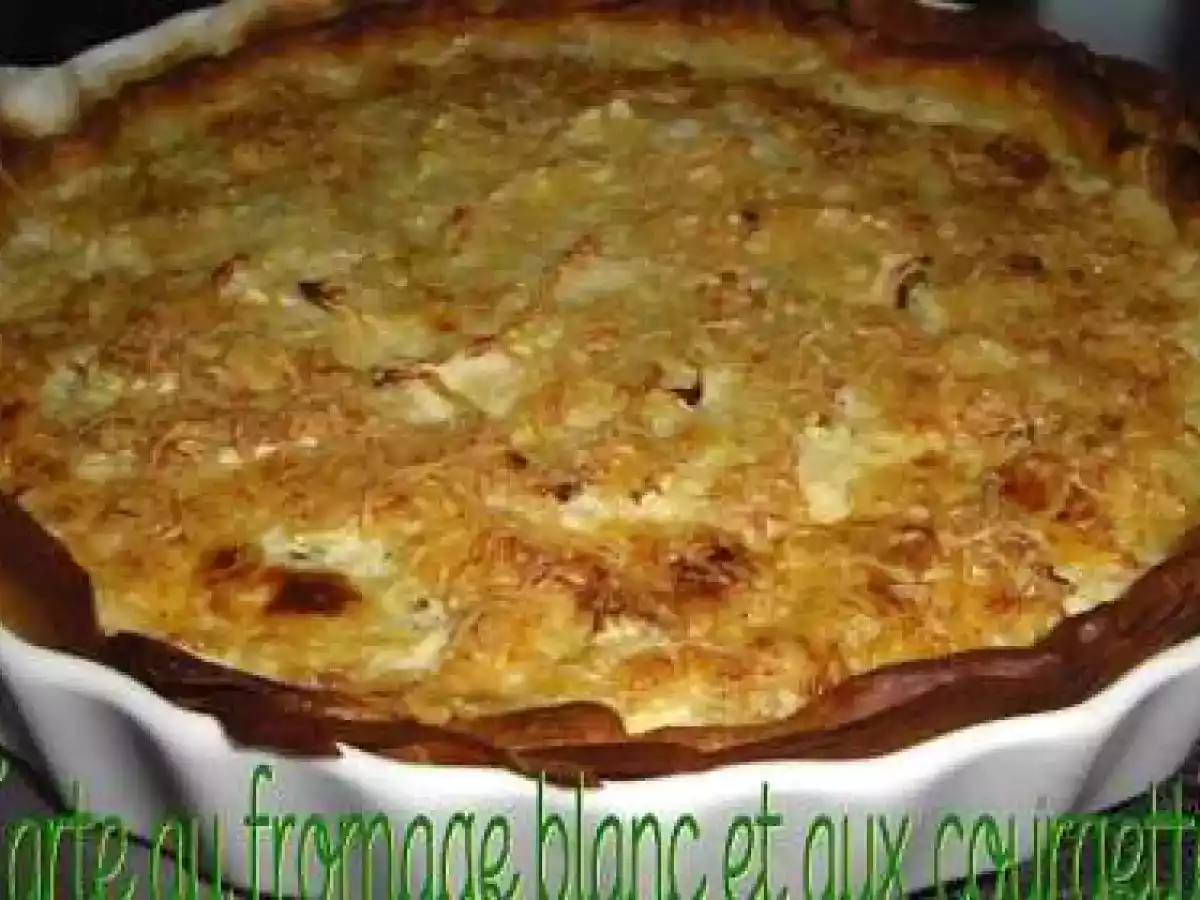 Tarte au fromage blanc et aux courgettes