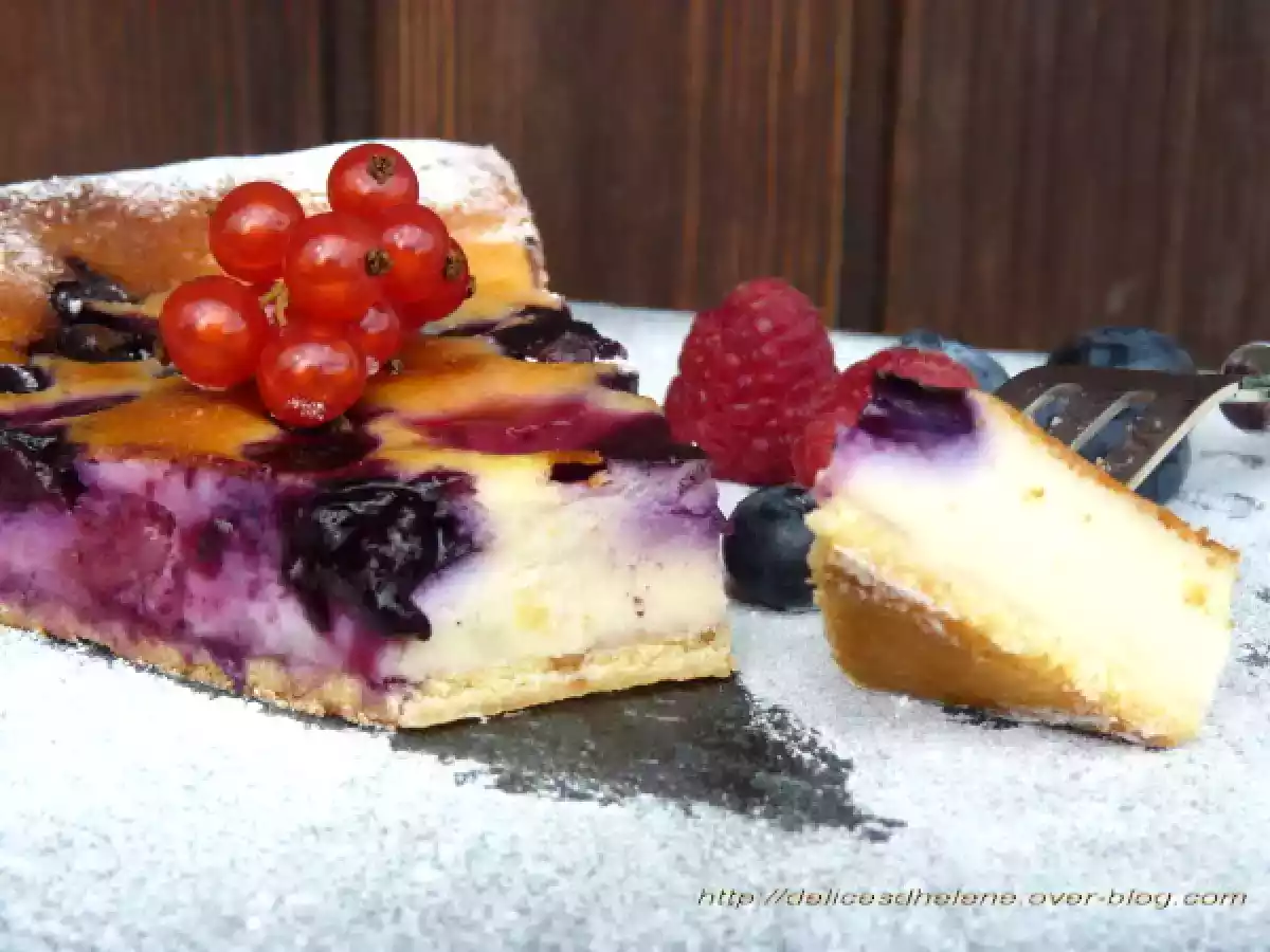 TARTE AU FROMAGE BLANC ET AUX FRUITS ROUGES - photo 3