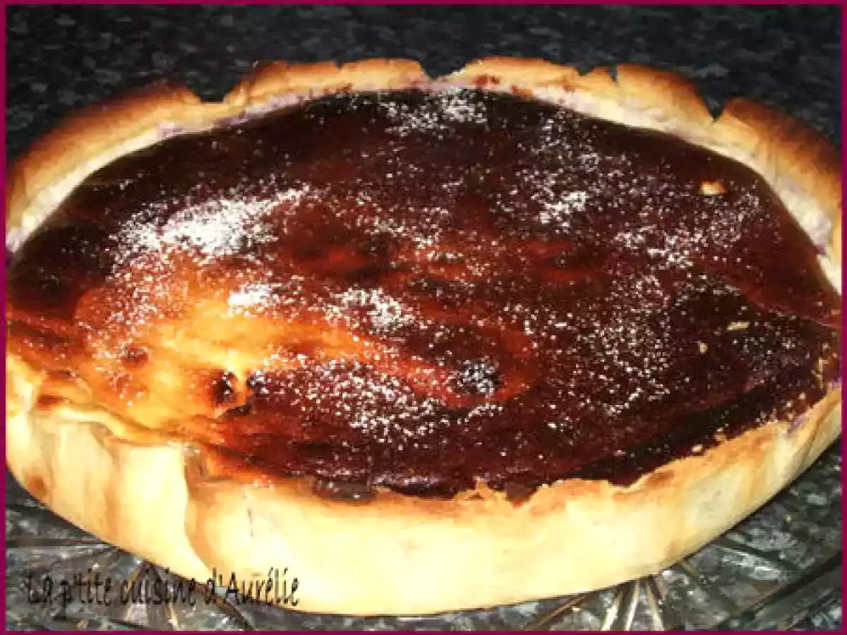 Tarte au fromage blanc et aux myrtilles