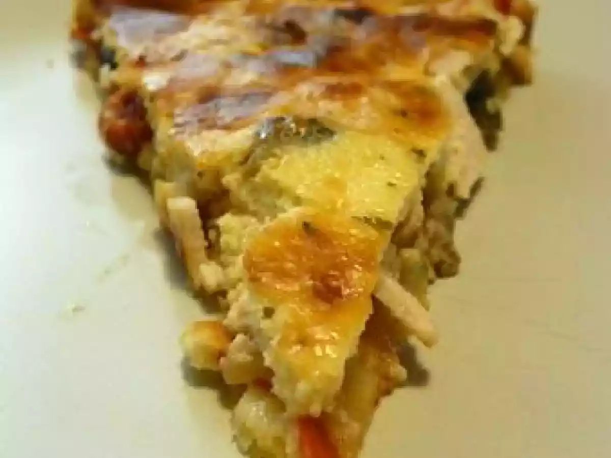 Tarte au fromage blanc et légumes du soleil