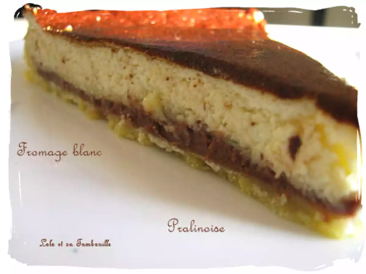 Tarte au fromage blanc sur lit de pralinoise - photo 2