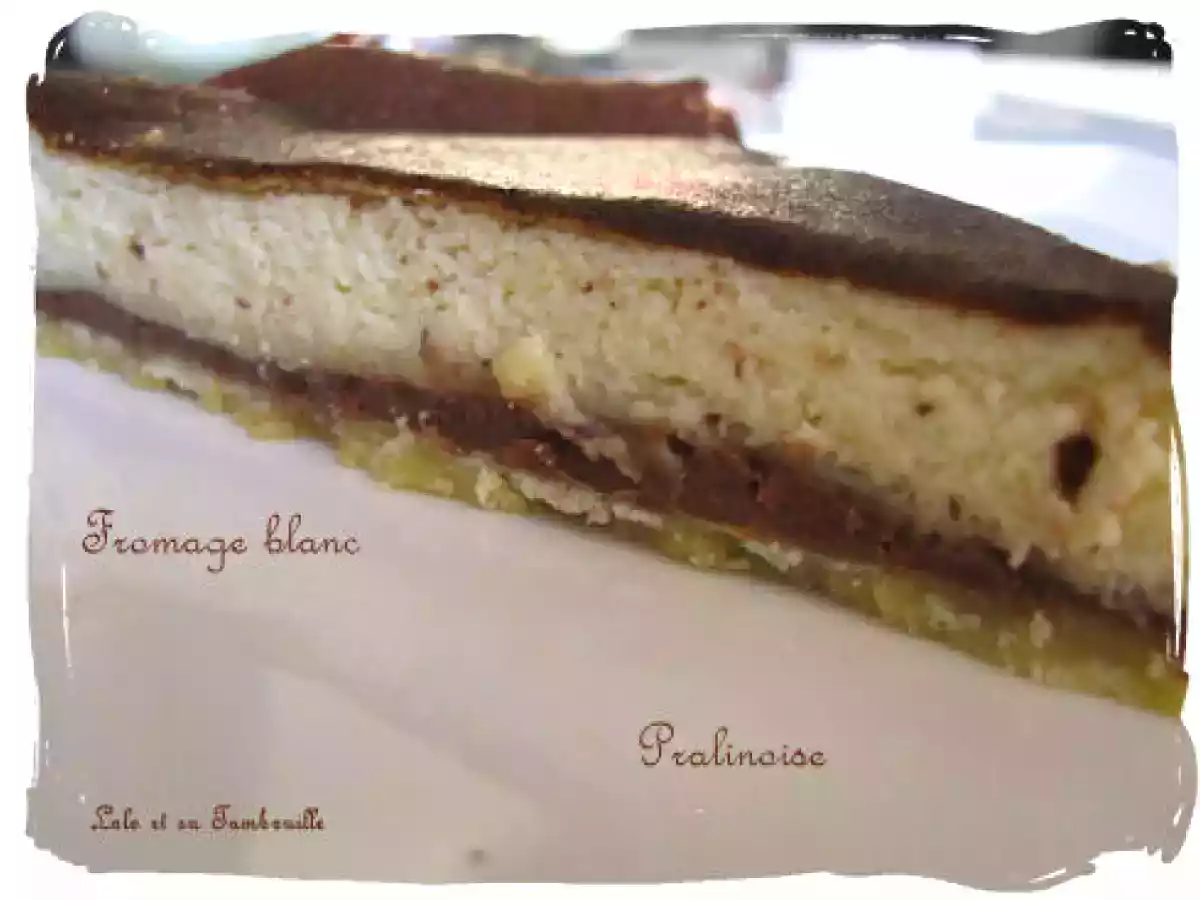 Tarte au fromage blanc sur lit de pralinoise - photo 3