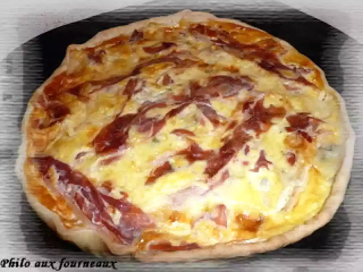 Tarte au gorgonzola & au jambon de parme