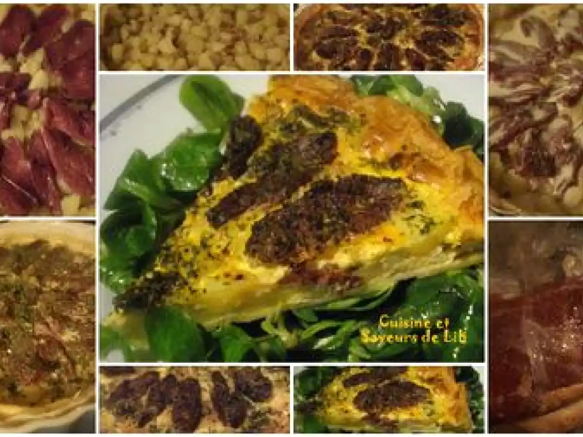 Tarte au magret de canard fumé