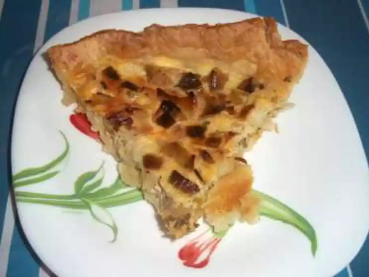 Tarte au poireau et noix de st jacques