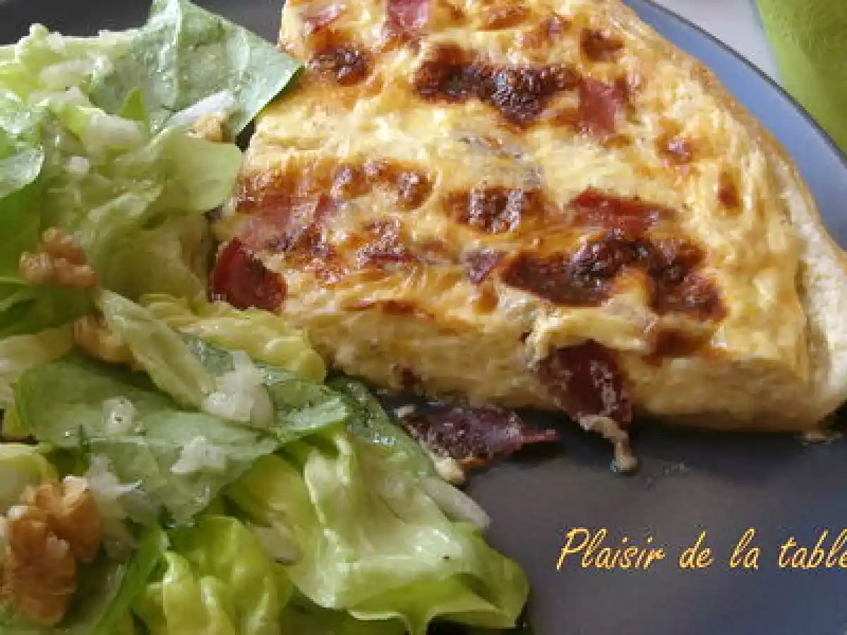 Tarte au reblochon et au Comté