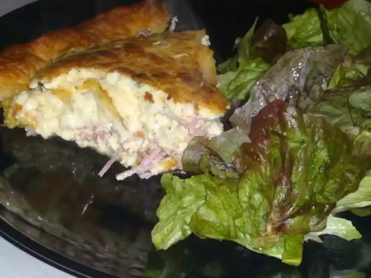 Tarte au Reblochon, Mascarpone et jambon fumé - photo 2