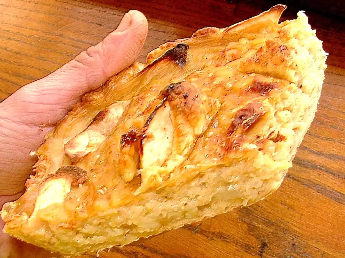 Tarte au riz et lentilles à la vanille et safran