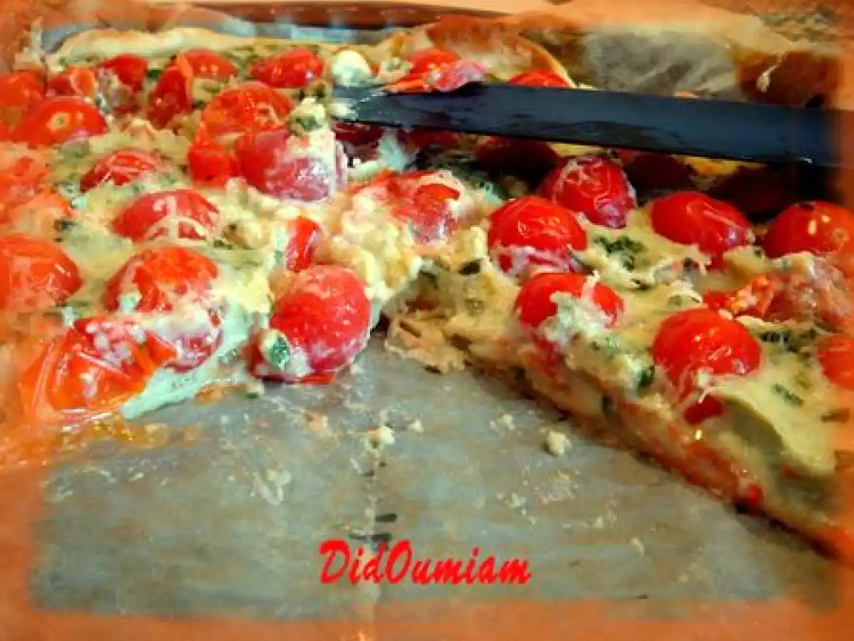 Tarte au roquefort et aux tomates cerises - photo 4