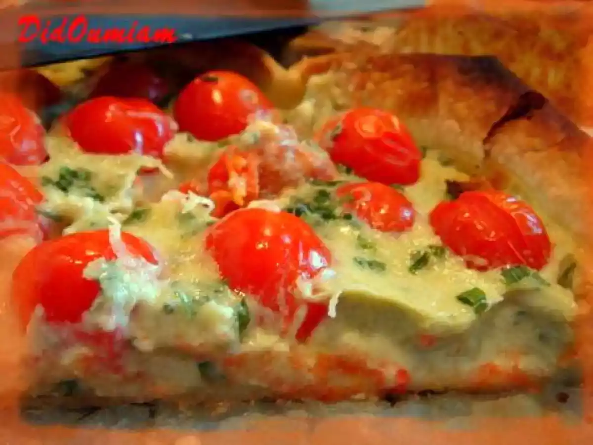 Tarte au roquefort et aux tomates cerises - photo 5