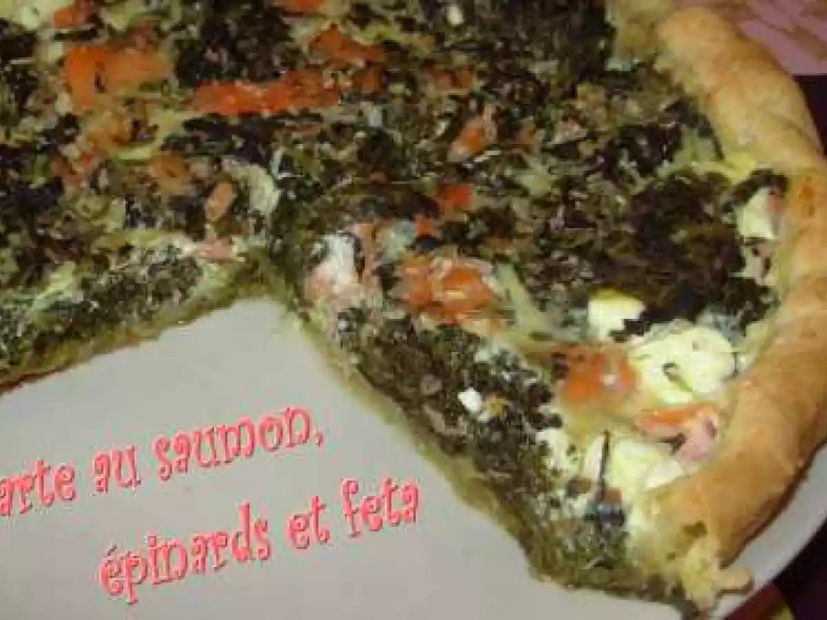 Tarte au saumon, aux épinards et à la feta - photo 2