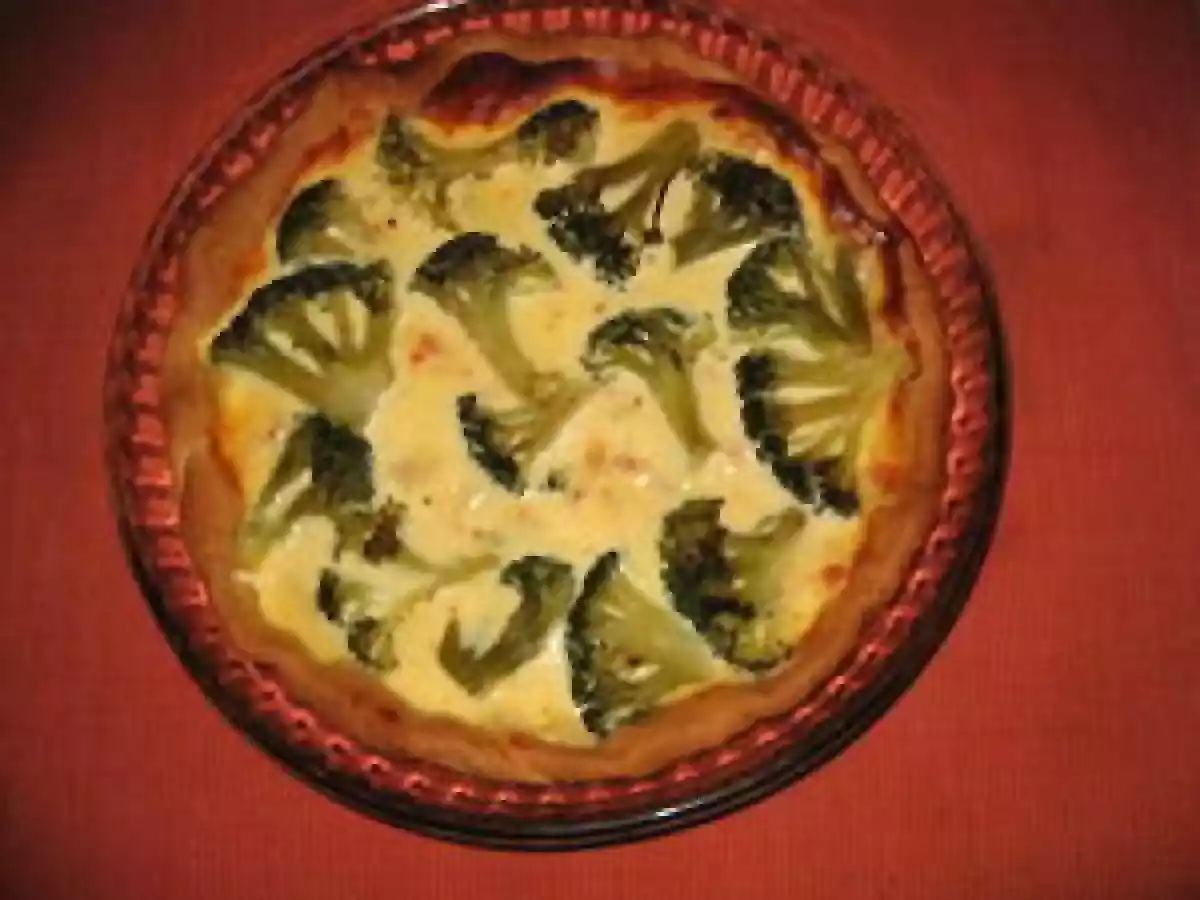 Tarte au saumon et aux brocolis