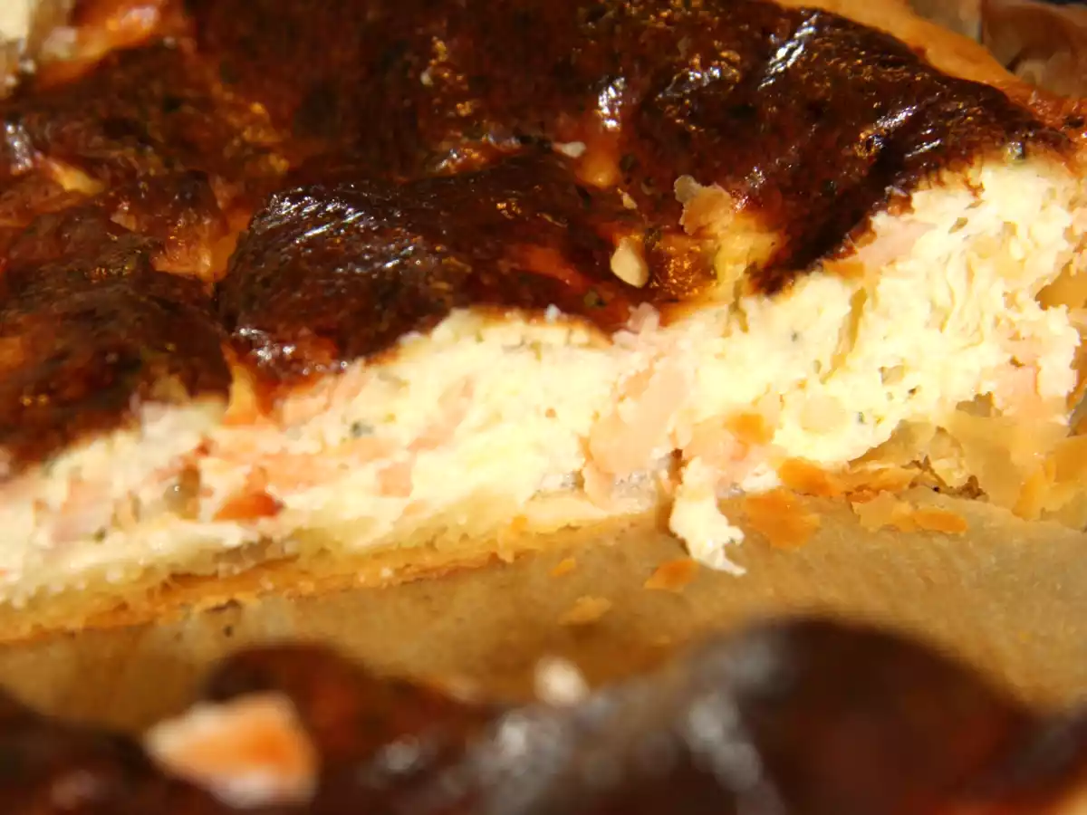 Tarte au saumon fumé