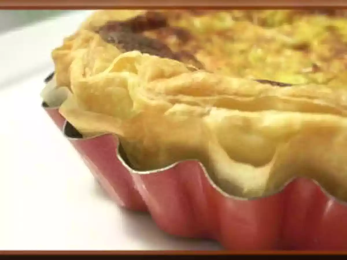 Tarte au saumon & poireaux