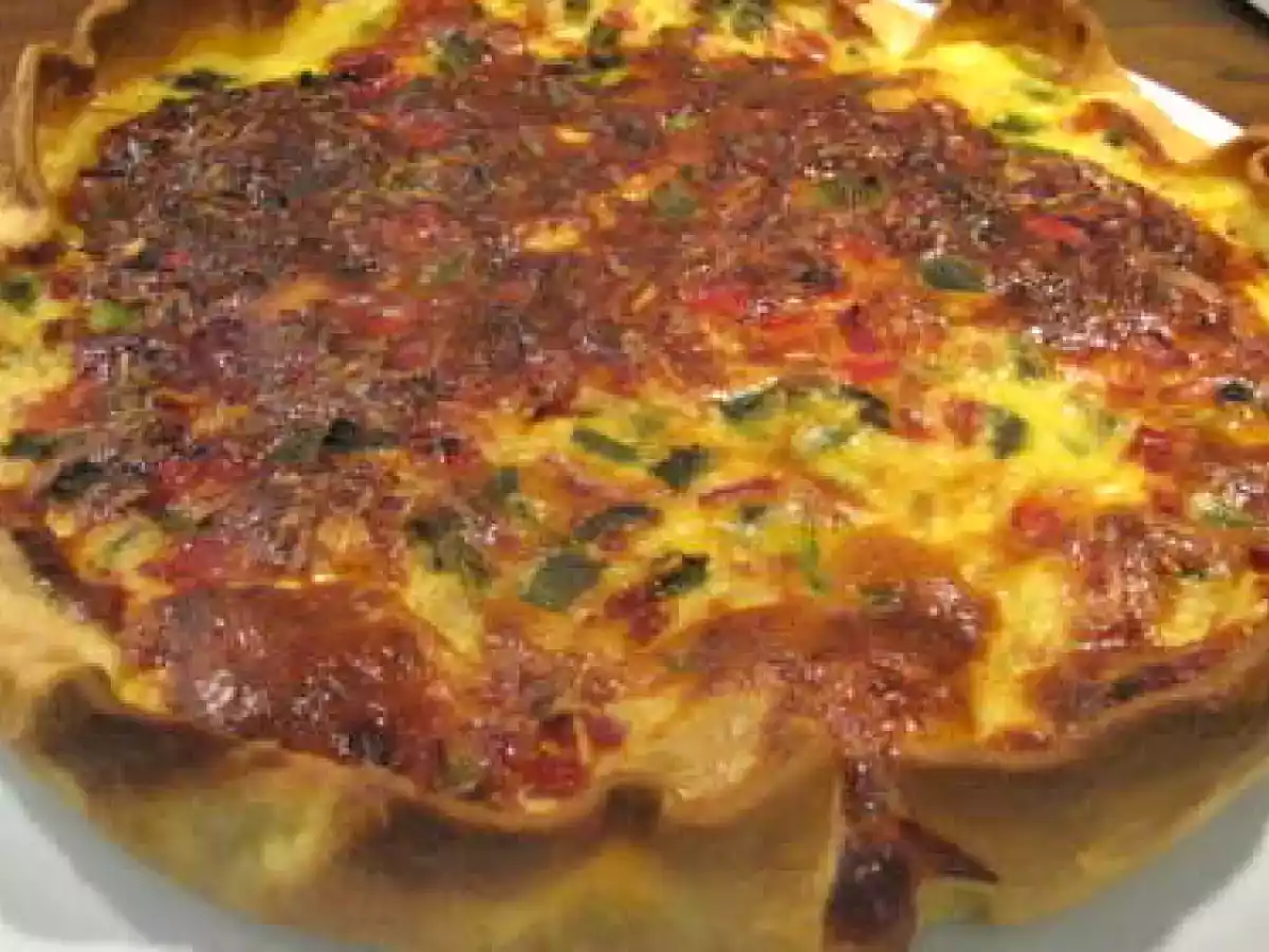 Tarte au thon et poivrons