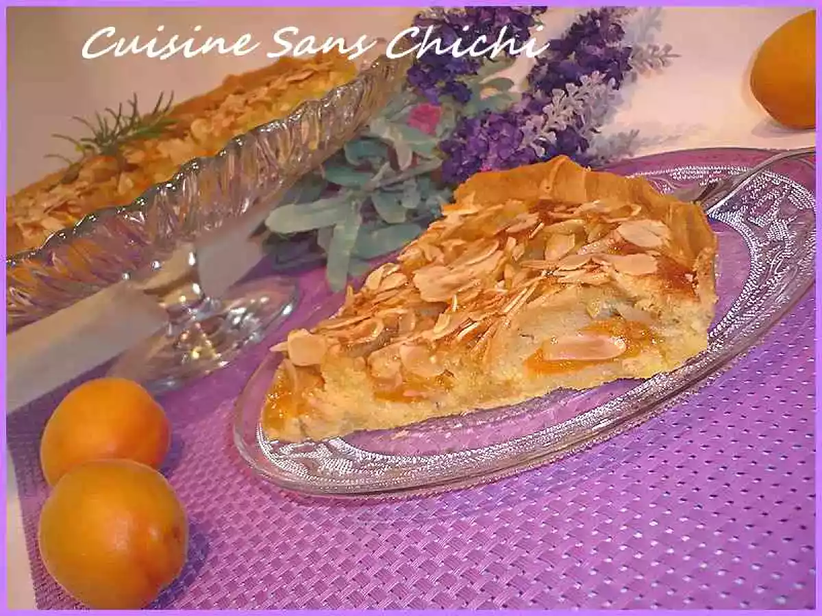 Tarte aux abricots crème d'amande et romarin
