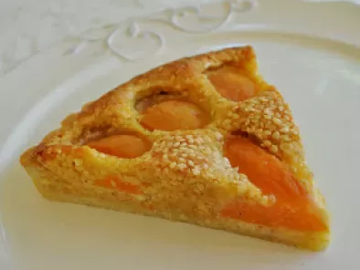 Tarte aux abricots, crème d'amandes sésame et fleur d'oranger - photo 3