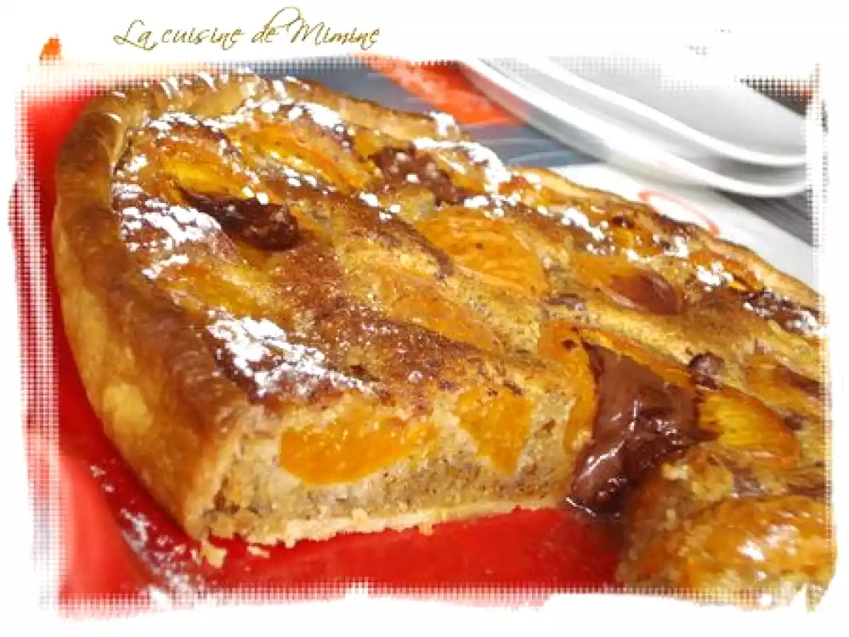 Tarte aux abricots et à la crème de noisette
