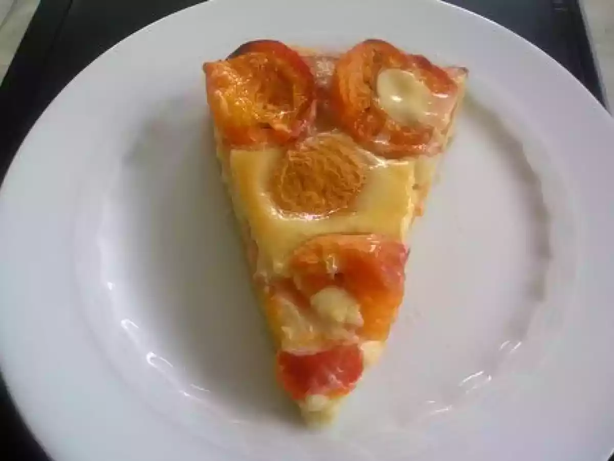 Tarte aux abricots et à la créme de nougat - photo 2