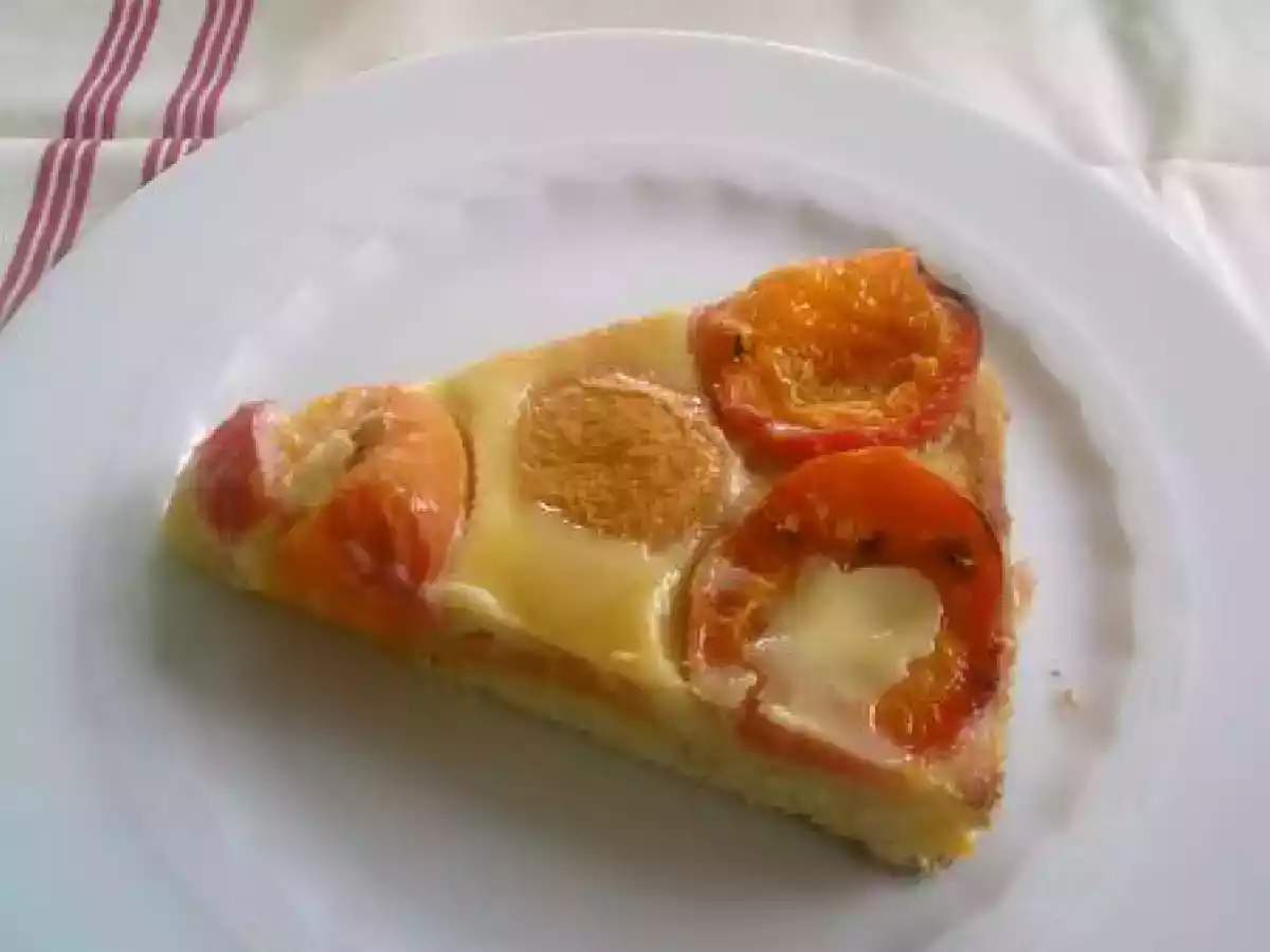 Tarte aux abricots et à la créme de nougat - photo 4